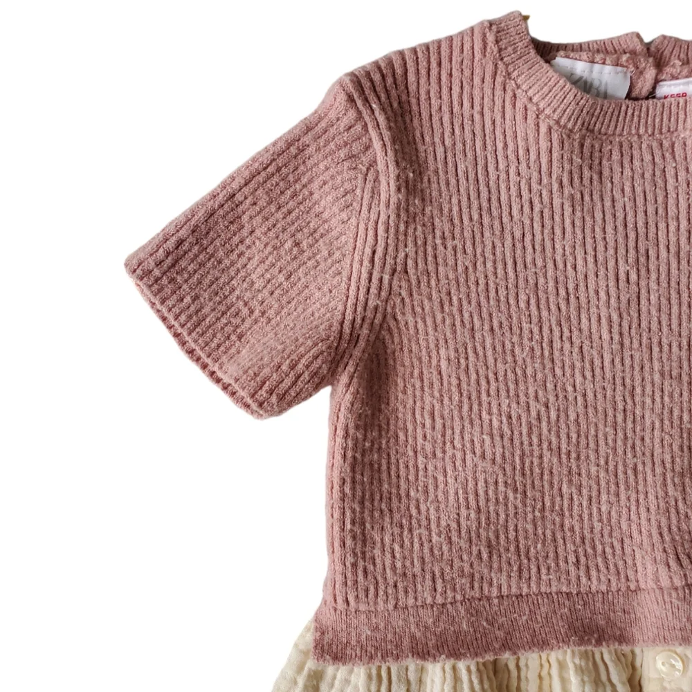 Zara Sweater Gauze Dress